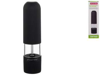 Електричний млин для перцю Kamille, з підсвічуванням, 20х5см