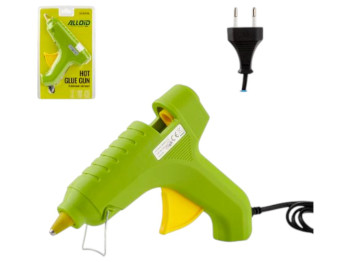 Клеевой пистолет Alloid 40 вт, для стержней 11 мм, с металлической подставкой