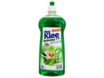 Засіб для миття посуду Herr Klee Silver Line, алое та м'ята, 1 л
