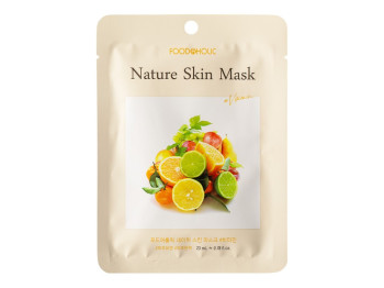 Маска тканинна Food A Holic Nature Skin Mask з вітамінами, 23 мл, для обличчя, зволоження та тонус