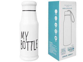 Термос металевий "My bottle" 7,5х7,5х21,3см 350мл (білий)
