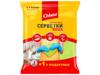 Салфетки Chisto Практик, универсальные (цена за упаковку 4шт)