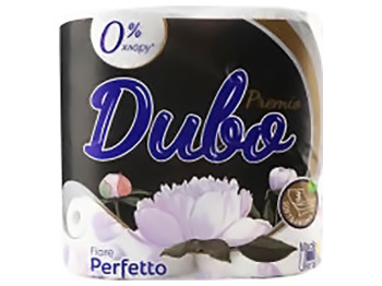 Туалетная бумага Диво Fiore Perfetto Premio, СГ 15г/м, 3х слойная, 4 рулона