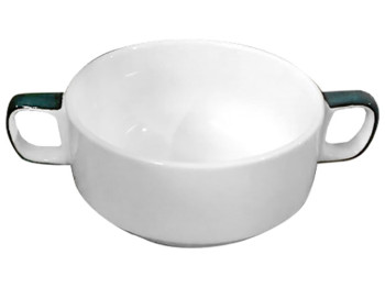 Бульонница с ручками белая 280мл