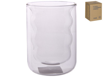 Стакан с двойной стенкой Onda стеклянный 8,7х12см 300мл