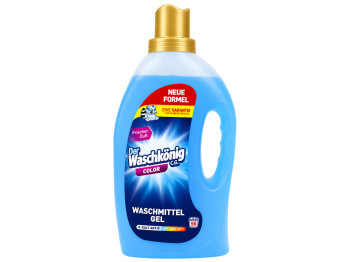 Гель для стирки бесфосфатный Der Waschkonig Color, для цветного белья, 1,5 л, 50 циклов