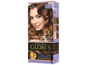 Крем-краска для волос на 2 применения Gloris Капучино 5.4