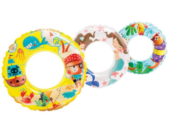 Круг цветной с рыбками Intex 59242