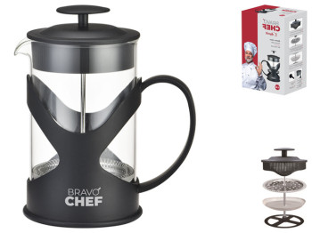Френч-прес Bravo Chef Lappetit, 350мл, чорний, 6900069082471