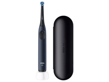 Зубная щетка электрическая Oral-B iO 2, аккумулятор, 3 режима, футляр, пластик, нейлон, цвет синий