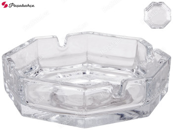 Пепельница на 4 выемки под сигарети 1шт Pasabahce Ashtray Kosem 8-гранная 11,6см