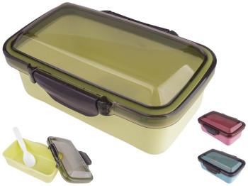 Ланч-бокс с ложкой 16,1х10,5х6,7см 350мл