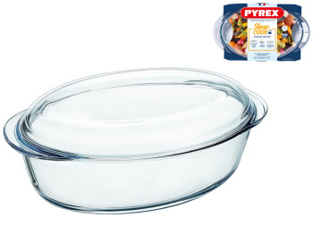 Каструля скляна Pyrex, з кришкою, 4,1л