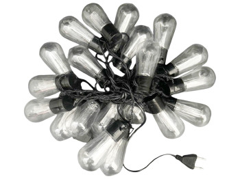 Гірлянда світлодіодна зовнішня Лампочки вінтаж, 5м, 20led