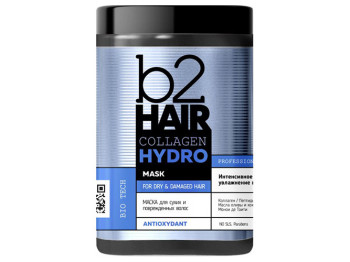 Крем-маска B2Hair Collagen Hydro для сухого та пошкодженого волосся 1л