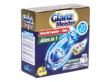Таблетки для посудомийних машин Glanz Meister 20шт