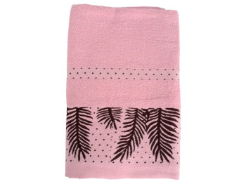 Полотенце банное Soho Leaf Soft pink, 70x140см, хлопок, 6900068374560