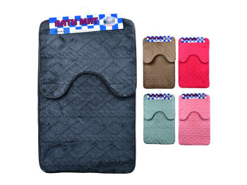 Набор ковриков в ванную полиэстер Plush, 50×80см (цена за набор 2шт)
