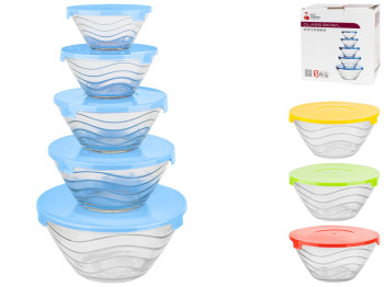 Набор судков с крышками Норд (цена за набор 5шт) 5570/1