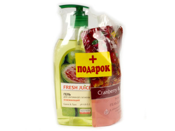 Гель для інтимної гігієни Fresh Juice "Guava & Tiare" 500мл+подарунок крем-гель для душу 170мл