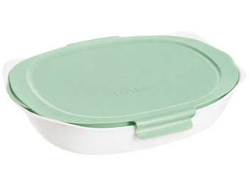 Форма для запекания Luminarc Smart Cuisine Carine, жаропрочное опаловое стекло, 34×25см, цвет белый