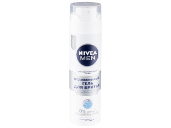 Гель для гоління Nivea men "Відновлюючий" проти мікропошкоджень, для чутливої шкіри 200мл