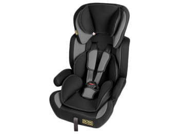 Автокресло детское BOSS NE-EF-09 (9-36кг) группа 1-2-3 черно-серое