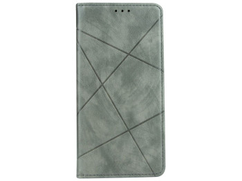 Чехол-книжка Business Leather для Samsung Galaxy A12 Eur Ver Цвет Серый