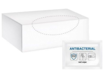 Серветки вологі для рук та обличчя Pro Service антибактеріальні, в боксі (ціна за бокс 80шт)