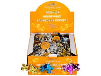 Ялинкові іграшки "Корона" 8см 3шт / наб
