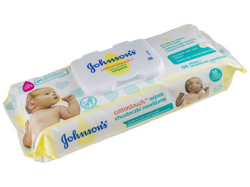 Влажные салфетки детские Johnson's Baby "Нежность хлопка" c клапаном 56шт