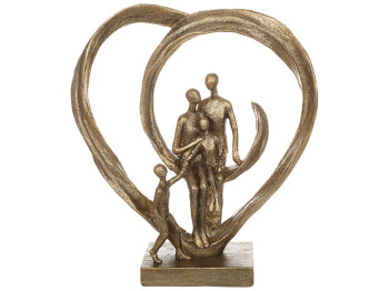 Декоративная статуэтка Family, 23x6,5x26см, цвет - золото антик