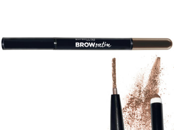 Корректор для бровей 2-в-1 Maybelline New York "Brow Satin" оттенок 02 (коричневый) 4г