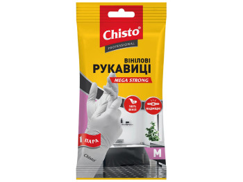 Рукавички вінілові Chisto, розмір M, 1 пара