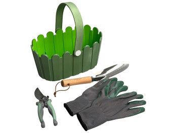 Набір садовий, пластик, метал, поліестер, 30×7см (ціна за набір 5пр)