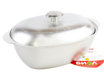 Гусятниця алюм. з кришкою 4л Г0400