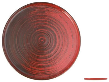 Тарілка обідня Porland Lykke Red, плоска, 30см
