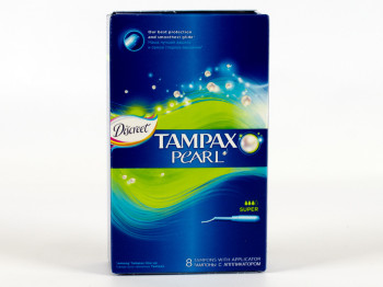 Тампоны Tampax-Discreet Pearl "Super Single" 8шт 3капли