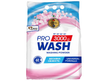 Порошок для стирки универсальный ProWash Весенняя свежесть, 3кг