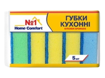 Губки кухонные Home Comfort №1, 5шт
