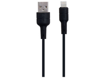 Кабель USB Borofone BX30 Silicone Lightning Колір Чорний