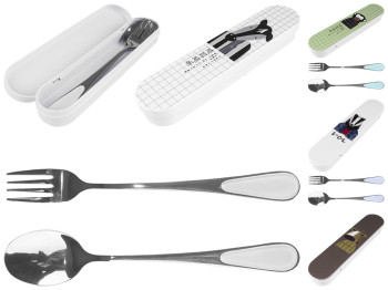 Набор ложка и вилка в футляре детский 17,9х4х2,5см