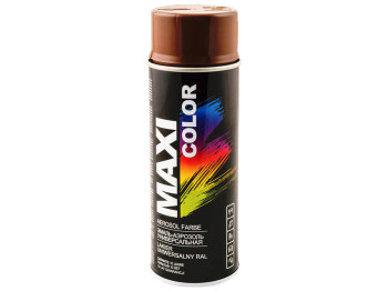 Эмаль аэрозольная универсальная декоративная MAXI COLOR коричневый 400мл