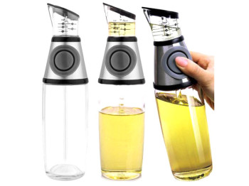 Бутылка стекло для масла 500мл с мерной чашечкой