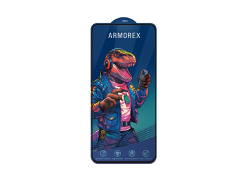 Защитное стекло Armorex 5D High-Alum AntiDust для Xiaomi Redmi Note 14 4G/5G, черный