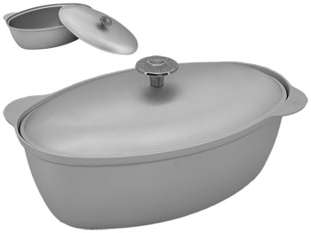 Утятница алюминиевая Prolis с крышкой 4л 10041/Г-004