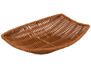 Корзина плетеная Willow Charm, полиротанг, прямоугольная форма, 25×18 см