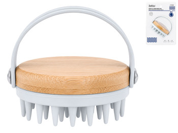 Щітка масажна для миття голови Bathlux, силікон, 9x7,5см