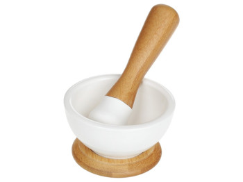 Ступка фарфоровая с пестиком Naturel, 9х9х5,5см