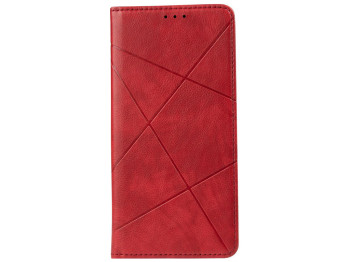 Чохол-книжка Business Leather для Realme 8 Колір Червоний
